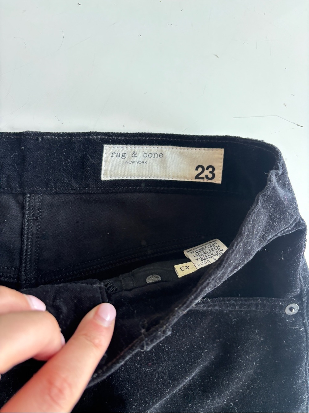rag & bone Black Corduroy Mini Skirt - Picture 3 of 3